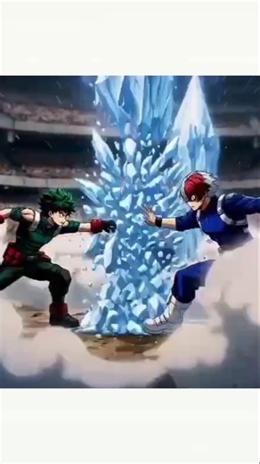 deku vs shoto fight #myheroacademia #deku #shoto #shorts #fighting #anime #oneforall #allforone