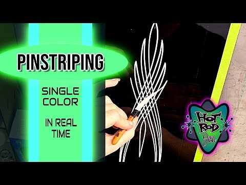Pinstriping art in real time