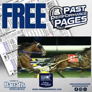 Harrah's Hoosier Park Racing and Casino is offering the 12-line free online Past Performance Pages daily, all season long! #PlayHP You can download the free program here: ⬇️⬇️ https://caesars.com/harrahs-hoosier-park/racing/daily-race-programs-results #racelikeahoosier | Indiana Standardbred Association