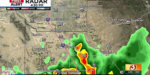 Monsoon prompts flood, dust warnings across Arizona