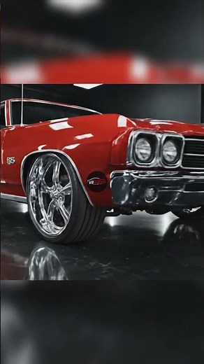 🏁LEGENDARY Red Chevelle SS Restomod! 🔥 CRANK UP the V8 Engine Sound!