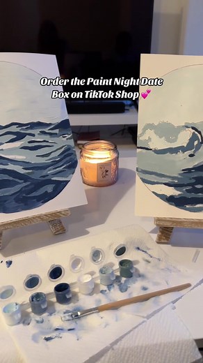 Host a memorable date night at home using the paint night date box that comes with everything you need! No need to be artsy or good at painting, it’s all about the quality time. #datenight #dateideas #datenightideas #paintnight #paintnightdatenight #couplegoals #relationshipgoals