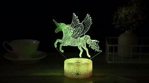 Watch 3D Illusion LED Lamp with 16 colors on Amazon Live