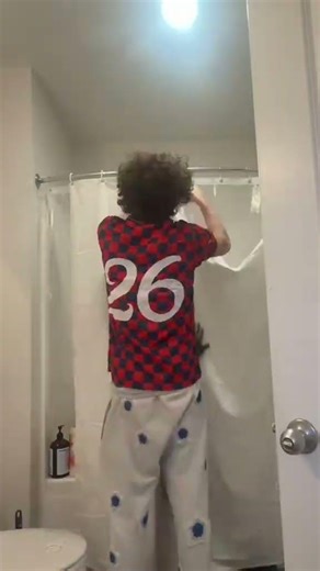 I airbrushed my shower curtain with this silhouette girl figure. #airbrush #art #artist #painting