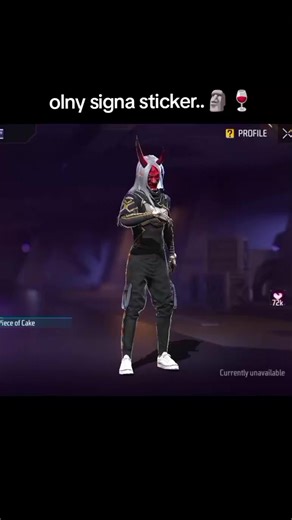 Only Signa Sticker Free Fire 🗿🍷