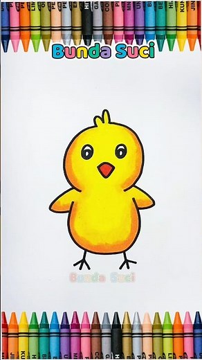 Coloring a Cute Baby Chick | Easy Coloring for Kids | Fun Coloring Pages