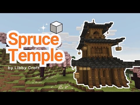 Minecraft Spruce Japanese Temple Tutorial