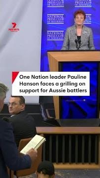 One Nation leader Pauline Hanson faces a grilling on support for Aussie battlers