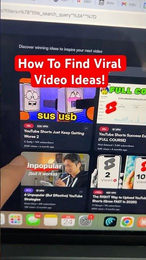 How To Find Viral Video Ideas For YouTube Shorts #shorts