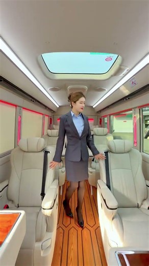 Ultra Luxury Executive Van Interior 🚐💼 Business Class Seats & Premium Design #trending #viral