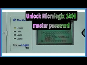 Retrieve MicroLogix 1400 Master Password