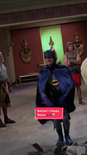 #AdamWest as #Batman doing the #Batusi #Dance in the #1966 episode “Pharaoh’s in a Rut”