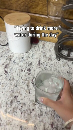 Trying to drink more water.