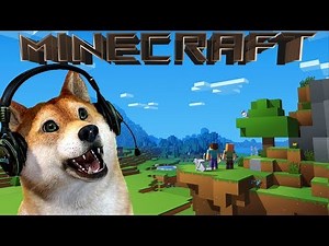 Doge playing Minecraft!?learning how to play Minecraft!? | Coin Crypto News