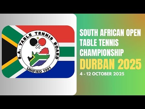South African Table Tennis Open 2025 | Durban - Day 5 ( 08 October )
