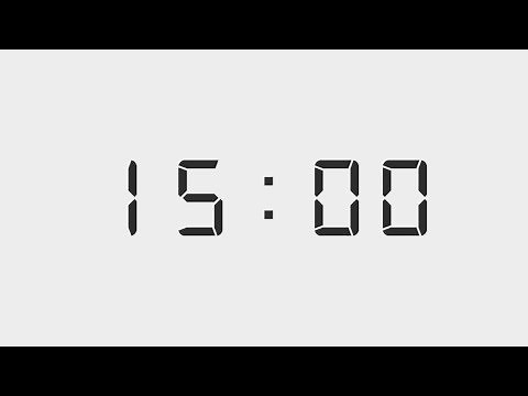 Silent 15 minutes countdown timer with ending sound.