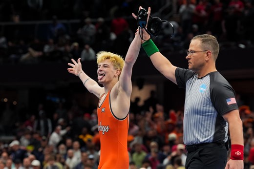 Oklahoma State wrestling's Jax Forrest captures 133-pound title at NCAA Championships