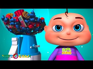 Zool Babies Playing With Ball Machines | Fun Kids Songs | Videogyan 3D Rhymes - Videos For Kids