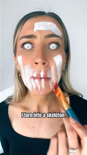 I turned myself into a sugar skull with makeup…💀 #makeup #artist #mus #sugarskull #art #sfx #scary