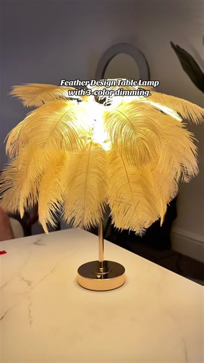 ✨ This Feather Table Lamp is the ultimate vibe for your room! With 3-color dimming, soft glow, and elegant feather design, it’s the perfect bedside lamp to level up your aesthetic bedroom or home decor. 💡 Under £21 and TikTok trending! Would you get this for your room?👇 #AestheticLamp #FeatherTableLamp #TikTokMadeMeBuyIt #HomeDecor #3ColorLight #CuteLampForBedroom #RoomAccessories #TikTokFinds #DimmableLamp #lightingideas #HomeDecor #RoomTransformation #BudgetBuys #TikTokFinds #FeatherLamp #Ae