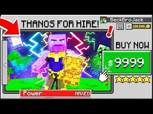 I *HIRED* THANOS TO BEAT MINECRAFT!