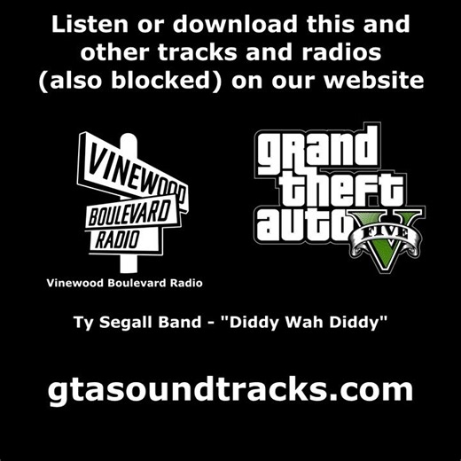 GTA V (GTA 5) - Vinewood Boulevard Radio | Ty Segall Band - "Diddy Wah Diddy"