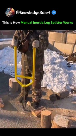 This is How Manual Inertia Log Splitter Works - Good Tools Makes Work Easy
