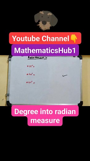 Degree into radian measure #degreetoradian #conversion #Maths #sjdubey #explorepage #explorevideos #education #knowledge #onlinemath #IITJEE #educational #postoftheday | Mathematics Hub