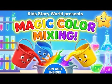 Magic Color Mixing for Kids! 🎨 Learn Colors & Take the Fun Quiz!