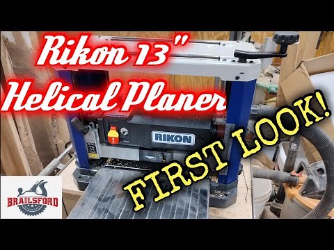 Rikon Helical Wood Planer First Look