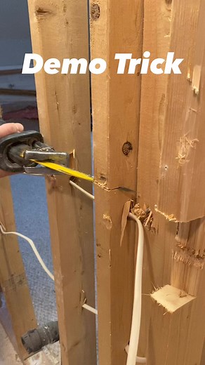 1.3M views · 496 reactions | How to demo electrical wires. #remodel #construction #homerenovation #realestate #design #entrepreneur #interiordesign #renovation #homedecor #tools #diy #carpentry #work #asmr #designer #homemade #engineering #houserenovation #homemakeoveronabudget #diyrenovation | Misha Panchishak | Facebook