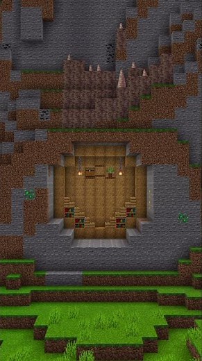 Day 4/7: Minecraft Mountain House 🏔️ #minecraft #shorts