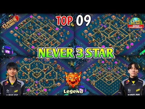 TOP 09 TH17 WAR+RANK MODE BASES 🤯| NEVER 3 STAR WAR BASE |TH17 WAR+LEGEND BASE ☠️TH17 LEGEND BASES 🥶