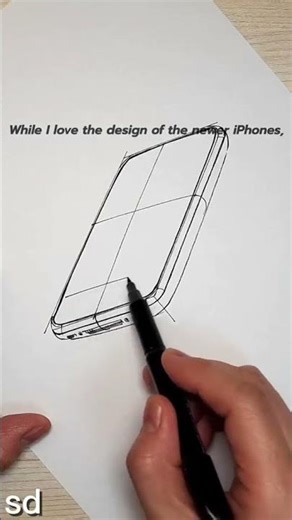 iPhone3gs sketch🤳 . "Do you use an iPhone?"🤔 The iPhone was first released in South Korea in 2009