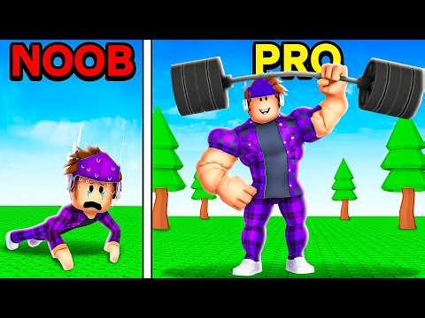 I Went NOOB To PRO in Roblox Push Up Simulator