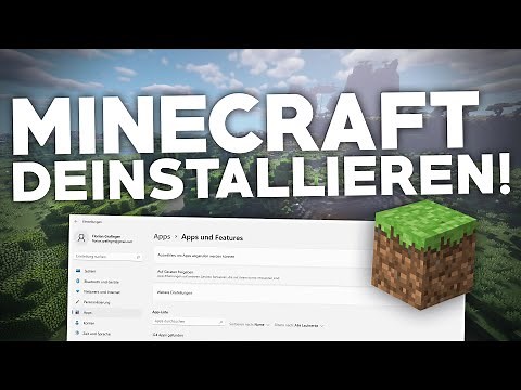 [2024] Minecraft: SPIEL und LAUNCHER DEINSTALLIEREN! | Tutorial | Deutsch