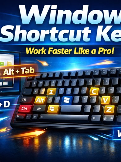 Windows Operating System Shortcut Keys | কম্পিউটার চালান আরও দ্রুত! #WindowsOS #ShortcutKeys #ComputerTips #WindowsShortcuts #TechBangla #OfficeWork #Productivity #ComputerLearning #pdcomputertech