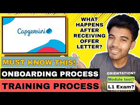 Capgemini training for freshers | capgemini training/onboarding process and L1 exam
