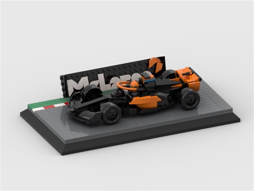 LEGO MOC-187050 Display for set 76919 - 2023 McLaren Formula 1 Car (Speed Champions 2024)