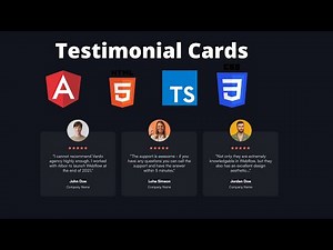 BUILDING TESTIMONIAL CARDS WITH ANGULAR (HTML ,SCSS, Typescript) - Front-end