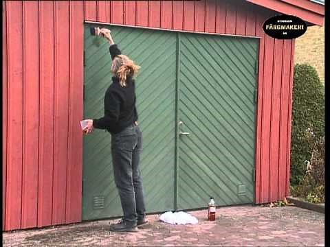 Maintenance using linseed oil outdoors (www.ottossonfarg.com)