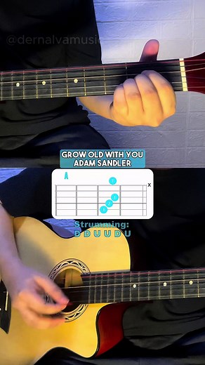 Grow Old With You - Adam Sandler | Guitar Chords Tutorial For Beginners #guitartutorial #fyp #guitaraccessories