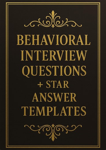 STAR Method Interview Workbook PDF | 50+ Behavioral & Competency Questions | Answer Templates + Notes Pages - Etsy UK