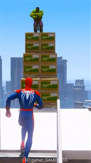 PART 77 🔥🚀 GTA V Spider-Man vs Hulk Ragdoll Went INSANE 💥😂 #gta #gaming #shorts #viral #trending