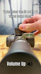 Up close turret sound check: Razor HD Gen III 4-24x44—built on a 34mm tube with a locking elevation turret, capped windage, L-Tec zero stop, and an illuminated FFP EBR-7D reticle. Now live on our site. | MK Machining