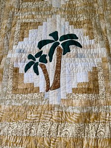 Donna Sharp Signed Palm Tree Quilt- Full to Queen Size - 90 X 70 - Hand Made! - Etsy