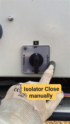 Manual Closing of High Voltage Isolator | Step-by-Step Substation Operation with Safety Precautions #IsolatorOperation #ManualIsolator #IsolatorClose #ElectricalSafety #SubstationLife | Er Muhammad Miyaji