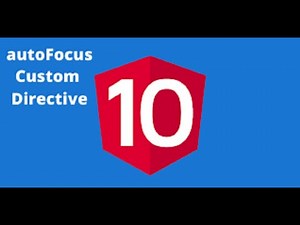 Autofocus Directive : That works in Angular 10