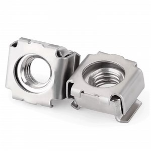 [Hot Item] Stainless Steel Spring Square Type Floating Clamp Nut Metric Cage Nut for Network Cabinets