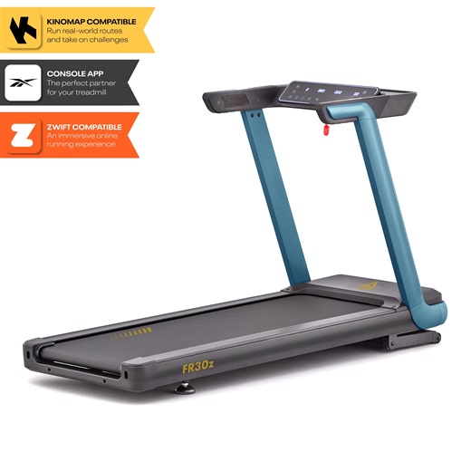 Reebok FR30z Floatride Treadmill - Green with Incline, Bluetooth, Walking or Running, 4 HP, 12.4 MPH, 330 lb. Capacity